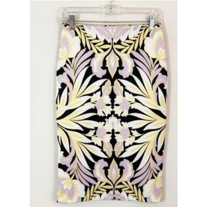 NY&CO Floral Scuba Pencil Skirt
